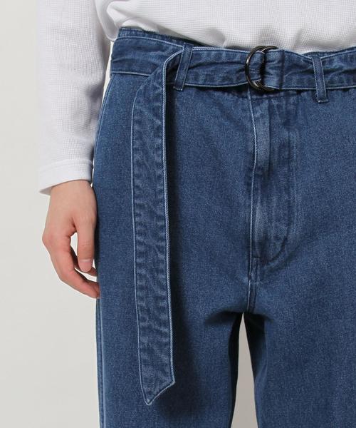 coen（コーエン）の「デニムワイドテーパードベルテッドパンツ（デニムパンツ・メンズ・コバルトブルー・X-LARGE/SMALL/LARGE/MEDIUM）」の12枚目の写真