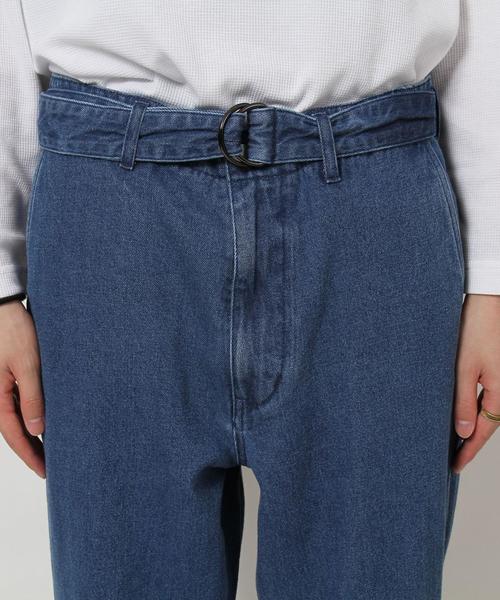 coen（コーエン）の「デニムワイドテーパードベルテッドパンツ（デニムパンツ・メンズ・コバルトブルー・X-LARGE/SMALL/LARGE/MEDIUM）」の15枚目の写真