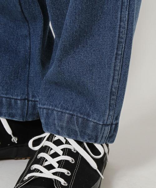coen（コーエン）の「デニムワイドテーパードベルテッドパンツ（デニムパンツ・メンズ・コバルトブルー・X-LARGE/SMALL/LARGE/MEDIUM）」の11枚目の写真