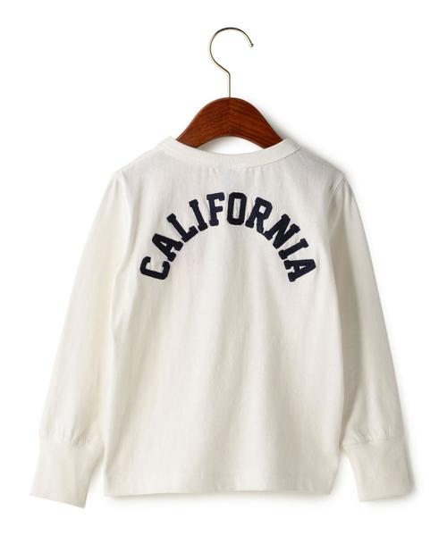 Champion（チャンピオン）の「■■■【キッズ】別注 Champion(チャンピオン) アップリケTシャツ ロングスリーブ ◆（Tシャツ/カットソー・キッズ・ホワイト/ブラック・120cm/100cm/130cm/110cm）」の12枚目の写真