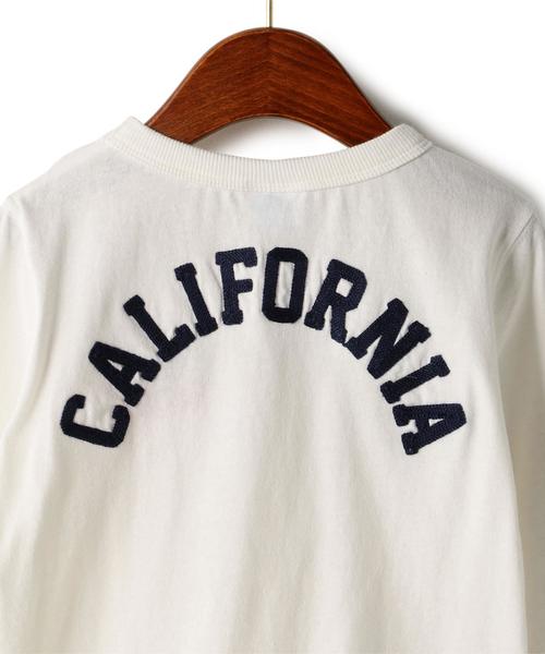 Champion（チャンピオン）の「■■■【キッズ】別注 Champion(チャンピオン) アップリケTシャツ ロングスリーブ ◆（Tシャツ/カットソー・キッズ・ホワイト/ブラック・120cm/100cm/130cm/110cm）」の7枚目の写真