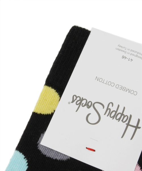 MIDWEST（ミッドウエスト）の「HAPPY SOCKS ドット（ソックス/靴下・メンズ・ホワイト/ブラック/その他/オレンジ・FREE）」の9枚目の写真