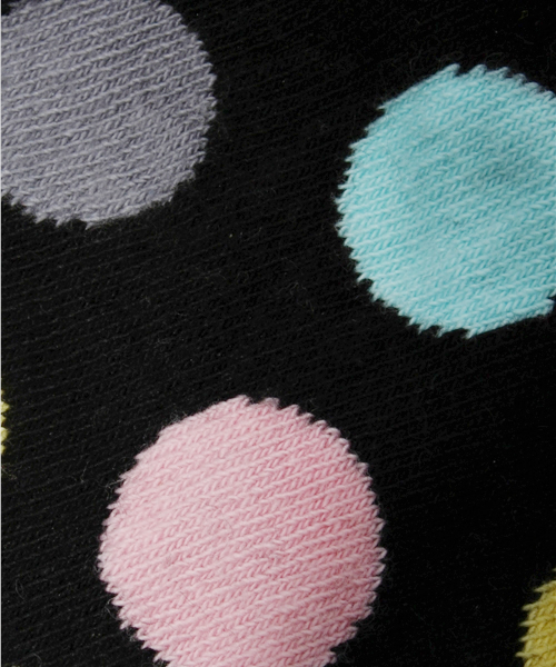 MIDWEST（ミッドウエスト）の「HAPPY SOCKS ドット（ソックス/靴下・メンズ・ホワイト/ブラック/その他/オレンジ・FREE）」の6枚目の写真