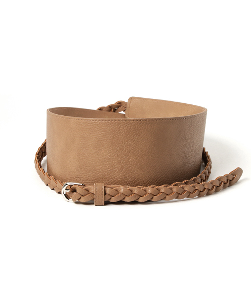 22 OCTOBRE（ヴァンドゥ－オクトーブル）の「サッシュベルト（ベルト・レディース・ブラック/ナチュラル・FREE）」の6枚目の写真