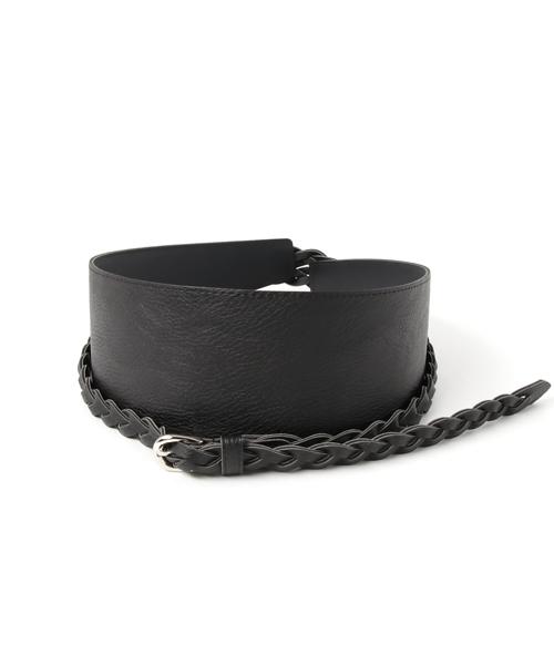 22 OCTOBRE（ヴァンドゥ－オクトーブル）の「サッシュベルト（ベルト・レディース・ブラック/ナチュラル・FREE）」の2枚目の写真