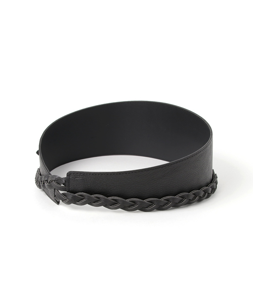 22 OCTOBRE（ヴァンドゥ－オクトーブル）の「サッシュベルト（ベルト・レディース・ブラック/ナチュラル・FREE）」の3枚目の写真