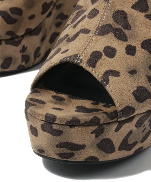 goocy（グースィー）の「BACKSTRAPBOOTIESABOT（その他シューズ・レディース・ブラック/レオパード/ブラック系その他/シルバー/ブラック×ブラック・36inch/37inch/38inch）」の9枚目の写真