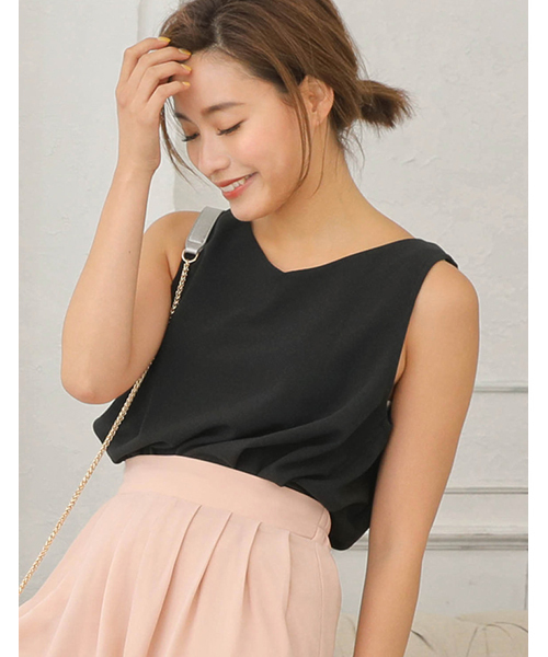 Re:EDIT（リエディ）の「薄手ポンチバックロングノースリーブトップス（タンクトップ・レディース・ブルーグリーン/ブラック/レッド/グリーン/ネイビー/パープル/ブラウン/イエロー/カーキ/オレンジ/ホワイト/グレー・LARGE/MEDIUM）」の3枚目の写真