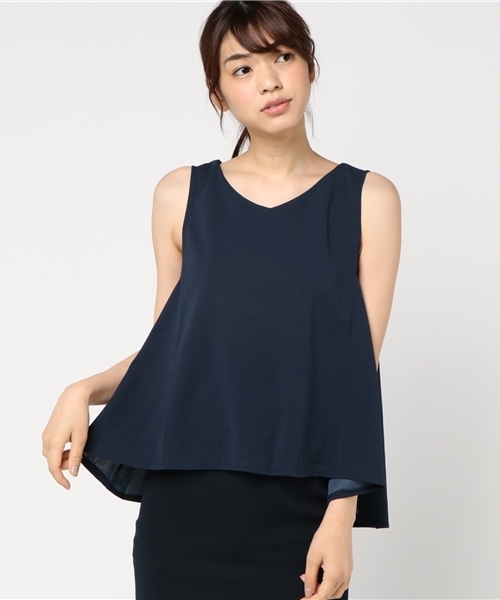 Re:EDIT（リエディ）の「薄手ポンチバックロングノースリーブトップス（タンクトップ・レディース・ブルーグリーン/ブラック/レッド/グリーン/ネイビー/パープル/ブラウン/イエロー/カーキ/オレンジ/ホワイト/グレー・LARGE/MEDIUM）」の21枚目の写真