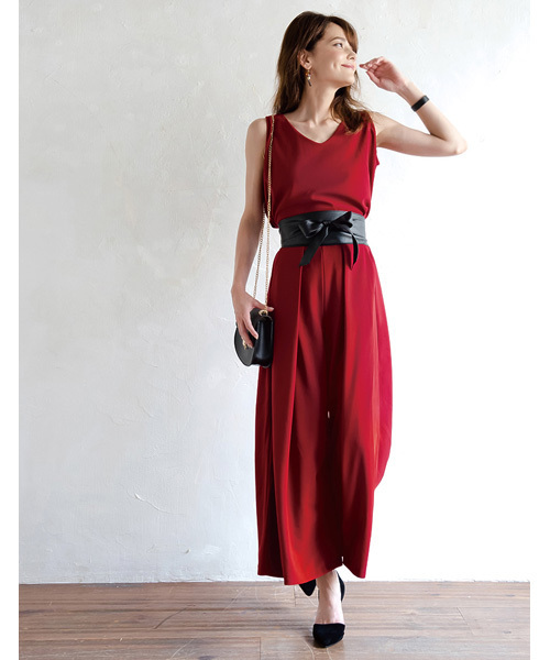 Re:EDIT（リエディ）の「薄手ポンチバックロングノースリーブトップス（タンクトップ・レディース・ブルーグリーン/ブラック/レッド/グリーン/ネイビー/パープル/ブラウン/イエロー/カーキ/オレンジ/ホワイト/グレー・LARGE/MEDIUM）」の20枚目の写真