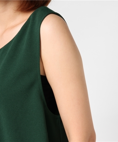 Re:EDIT（リエディ）の「薄手ポンチバックロングノースリーブトップス（タンクトップ・レディース・ブルーグリーン/ブラック/レッド/グリーン/ネイビー/パープル/ブラウン/イエロー/カーキ/オレンジ/ホワイト/グレー・LARGE/MEDIUM）」の17枚目の写真