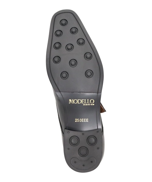 MODELLO（モデロ）の「モンクストラップ ストレートチップ ドレスシューズ（ドレスシューズ・メンズ・ライトブラウン/ブラック・25.5cm/27.0cm/24.5cm/27.5cm/26.0cm/25.0cm/26.5cm）」の12枚目の写真