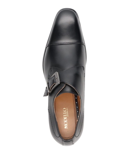 MODELLO（モデロ）の「モンクストラップ ストレートチップ ドレスシューズ（ドレスシューズ・メンズ・ライトブラウン/ブラック・25.5cm/27.0cm/24.5cm/27.5cm/26.0cm/25.0cm/26.5cm）」の11枚目の写真