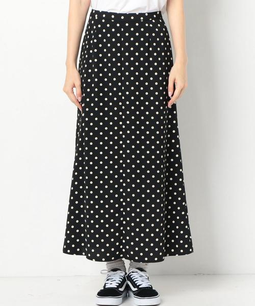Another Edition（アナザーエディション）の「DOT柄ロングSKⅡ（スカート・レディース・オフホワイト/ブラック・FREE）」の4枚目の写真