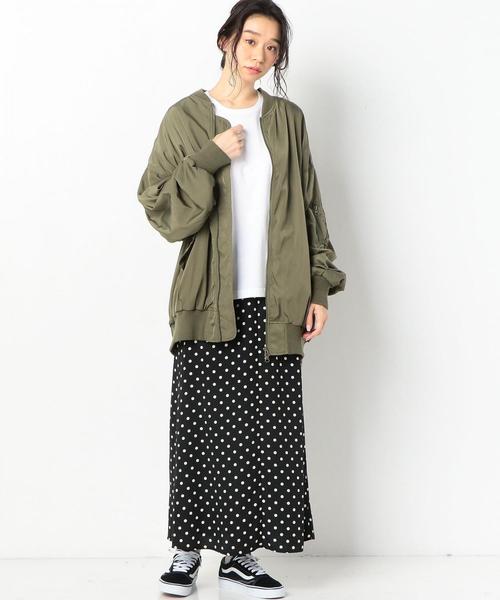 Another Edition（アナザーエディション）の「DOT柄ロングSKⅡ（スカート・レディース・オフホワイト/ブラック・FREE）」の6枚目の写真