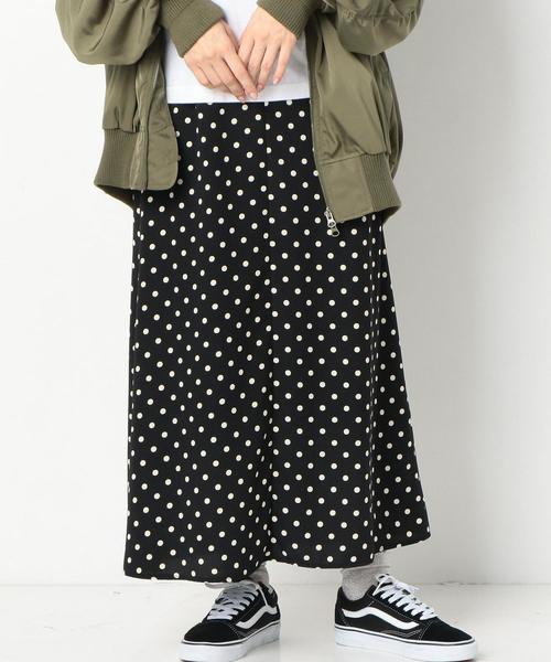 Another Edition（アナザーエディション）の「DOT柄ロングSKⅡ（スカート・レディース・オフホワイト/ブラック・FREE）」の12枚目の写真