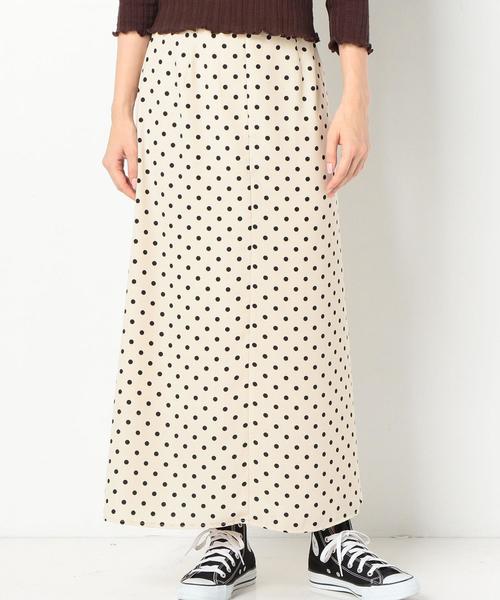 Another Edition（アナザーエディション）の「DOT柄ロングSKⅡ（スカート・レディース・オフホワイト/ブラック・FREE）」の8枚目の写真