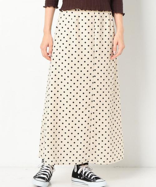 Another Edition（アナザーエディション）の「DOT柄ロングSKⅡ（スカート・レディース・オフホワイト/ブラック・FREE）」の17枚目の写真