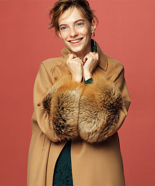 ESTNATION（エストネーション）の「Almarosafur ダブルフェイスコート  