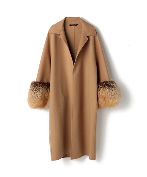 ESTNATION（エストネーション）の「Almarosafur ダブルフェイスコート  