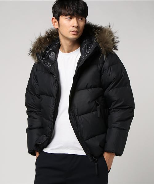 DUVETICA（デュベティカ）の「DUVETICA / デュベティカ VEGATRE_MFM（ダウンジャケット/コート・メンズ・ブラック/カーキ・46/48）」の8枚目の写真