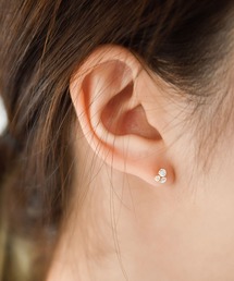 【K10】ジルコニアプチピアス/BOX付き