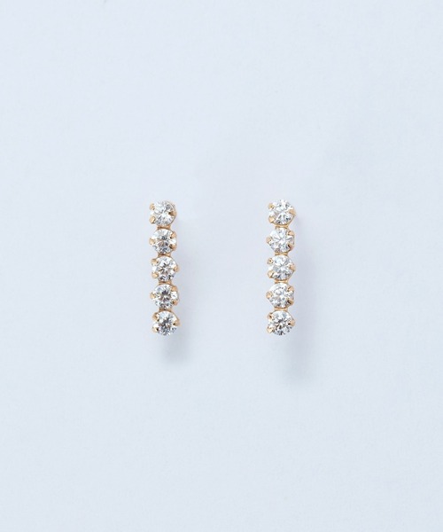 K10】ジルコニアプチピアス/BOXつき（ピアス（両耳用