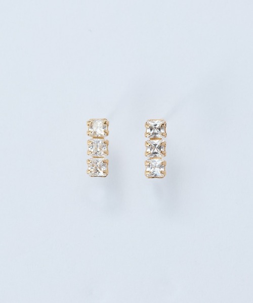 K10】ジルコニアプチピアス/BOXつき（ピアス（両耳用