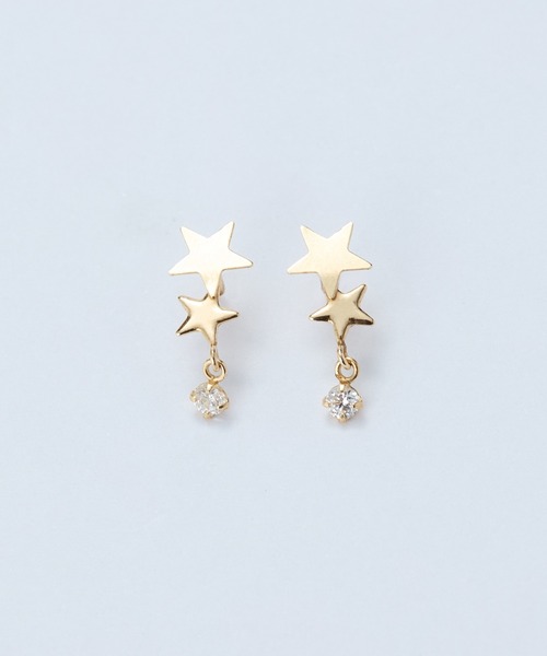 K10】ジルコニアプチピアス/BOXつき（ピアス（両耳用