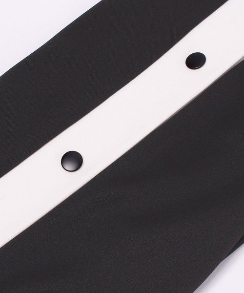 MONO-MART(モノマート)の「サイドラインスナップ ワイドパンツ/トラックパンツ(その他パンツ・メンズ・ブラック×イエロー/ブラック×レッド/ブラック×ホワイト・FREE)」の7枚目の写真