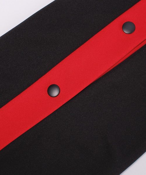 MONO-MART(モノマート)の「サイドラインスナップ ワイドパンツ/トラックパンツ(その他パンツ・メンズ・ブラック×イエロー/ブラック×レッド/ブラック×ホワイト・FREE)」の8枚目の写真