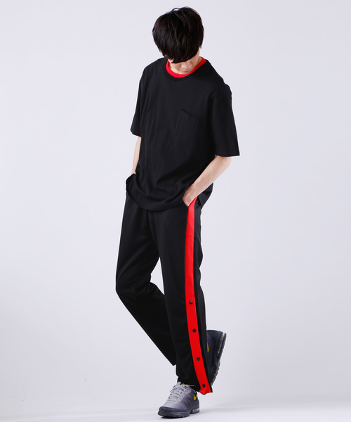 MONO-MART(モノマート)の「サイドラインスナップ ワイドパンツ/トラックパンツ(その他パンツ・メンズ・ブラック×イエロー/ブラック×レッド/ブラック×ホワイト・FREE)」の20枚目の写真
