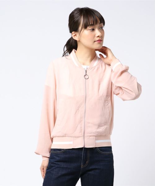 WEGO(ウィゴー)の「WEGO/シアーリングZIPブルゾン(ブルゾン・レディース・ホワイト/ブラック/ライトピンク・FREE)」の16枚目の写真