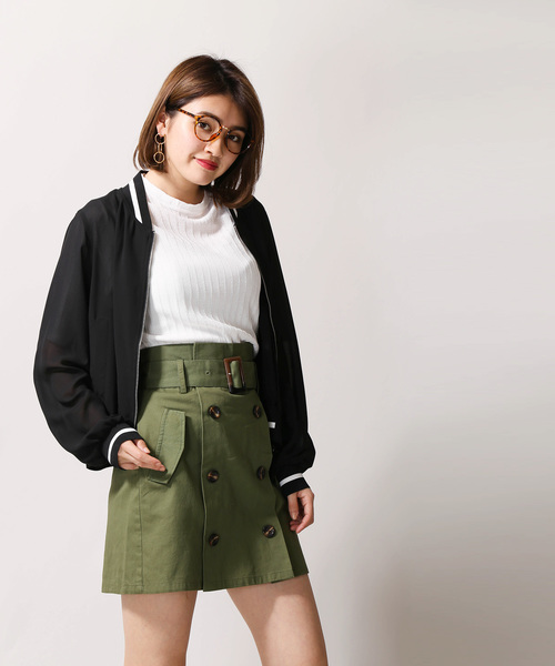 WEGO(ウィゴー)の「WEGO/シアーリングZIPブルゾン(ブルゾン・レディース・ホワイト/ブラック/ライトピンク・FREE)」の10枚目の写真