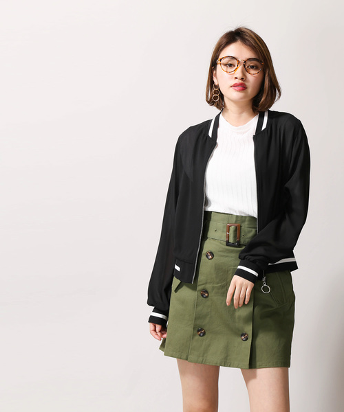 WEGO(ウィゴー)の「WEGO/シアーリングZIPブルゾン(ブルゾン・レディース・ホワイト/ブラック/ライトピンク・FREE)」の11枚目の写真