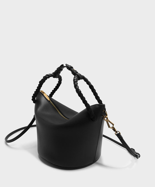 CHARLES & KEITH（チャールズ & キース）の「ロープハンドルハンドバッグ / ROPE HANDLE HANDBAG（ハンドバッグ・レディース・ブラック/ピンク系その他・S）」の4枚目の写真