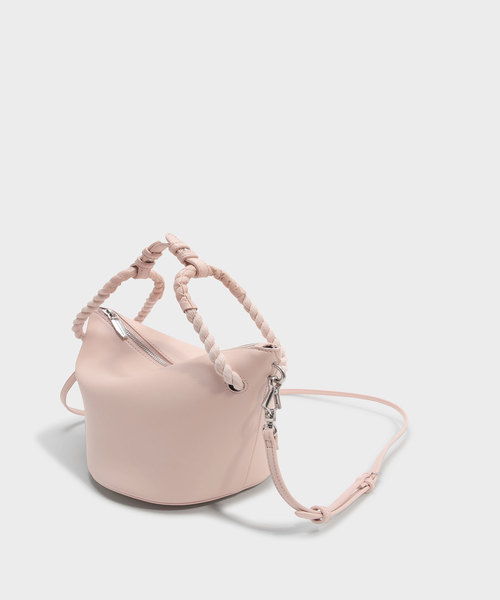 CHARLES & KEITH（チャールズ & キース）の「ロープハンドルハンドバッグ / ROPE HANDLE HANDBAG（ハンドバッグ・レディース・ブラック/ピンク系その他・S）」の9枚目の写真
