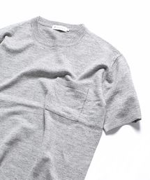 SHIPS JET BLUE: リネン×ソロテックス テンジク ニットTee