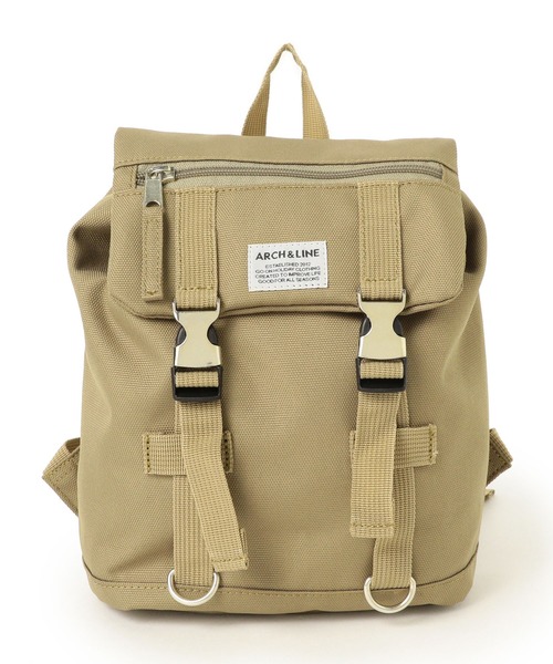 こども ビームス（コドモビームス）の「ARCH&LINE / UTILITY コーデュラ キッズ ミニ リュックサック 18（バックパック/リュック・キッズ・ブラック/ベージュ/ネイビー/グレー/レッド/オリーブ・ONE SIZE）」の4枚目の写真