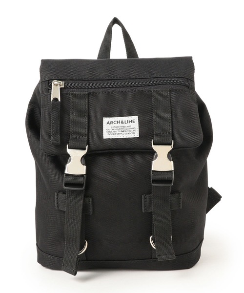 こども ビームス（コドモビームス）の「ARCH&LINE / UTILITY コーデュラ キッズ ミニ リュックサック 18（バックパック/リュック・キッズ・ブラック/ベージュ/ネイビー/グレー/レッド/オリーブ・ONE SIZE）」の2枚目の写真