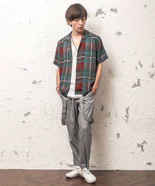 MinoriTY（マイノリティ）の「メンズワイドテーパードアンクルパンツ（サスペンダー付き）（スラックス・メンズ・ブラック/ネイビー/グレー/ブラック系その他/グレー系その他/ブラウン系その他・M/L）」の9枚目の写真