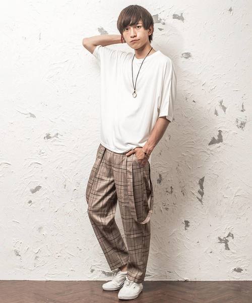 MinoriTY（マイノリティ）の「メンズワイドテーパードアンクルパンツ（サスペンダー付き）（スラックス・メンズ・ブラック/ネイビー/グレー/ブラック系その他/グレー系その他/ブラウン系その他・M/L）」の11枚目の写真