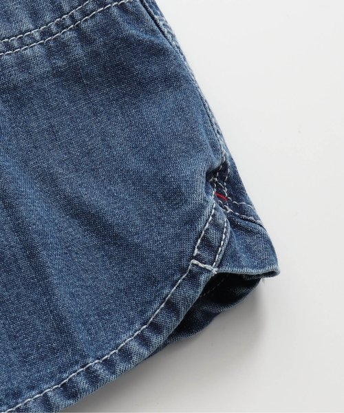 BREEZE（ブリーズ）の「デニムシャツワンピース（シャツワンピース・キッズ・ネイビー/ブルー・100/110/120/80/130/140/90）」の6枚目の写真