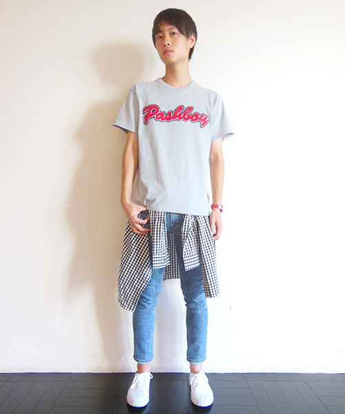 WHO'S WHO gallery（フーズフーギャラリー）の「【BOY MAN】ギンガムボタンダウンシャツ（シャツ/ブラウス・メンズ・ネイビー/ブラック・MEDIUM/LARGE）」の11枚目の写真