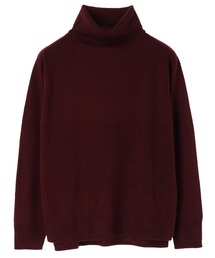 ・タートルニット裾スリットプルオーバー
