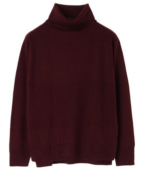 AMERICAN HOLIC(アメリカンホリック)の「・タートルニット裾スリットプルオーバー(ニット/セーター・レディース・チャコールグレー/ブラック/パープル/キャメル/その他7/ブルーグリーン/ホワイト系その他4/ベージュ系その他2・M/L)」の7枚目の写真