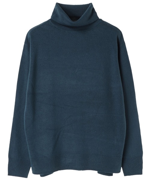 AMERICAN HOLIC(アメリカンホリック)の「・タートルニット裾スリットプルオーバー(ニット/セーター・レディース・チャコールグレー/ブラック/パープル/キャメル/その他7/ブルーグリーン/ホワイト系その他4/ベージュ系その他2・M/L)」の6枚目の写真