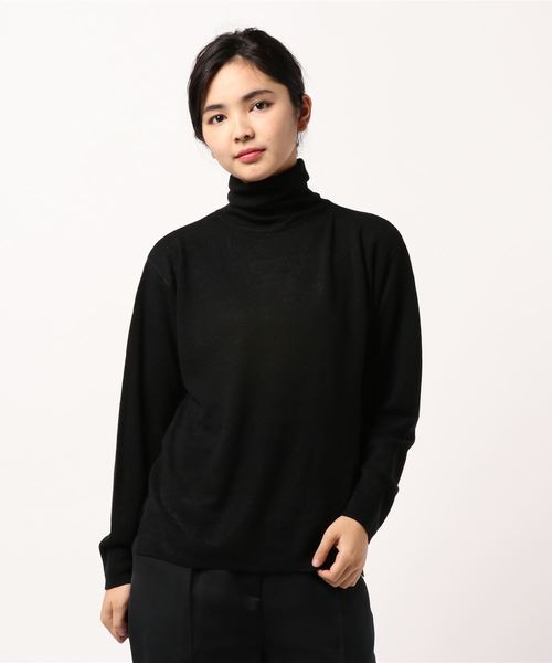 AMERICAN HOLIC(アメリカンホリック)の「・タートルニット裾スリットプルオーバー(ニット/セーター・レディース・チャコールグレー/ブラック/パープル/キャメル/その他7/ブルーグリーン/ホワイト系その他4/ベージュ系その他2・M/L)」の11枚目の写真