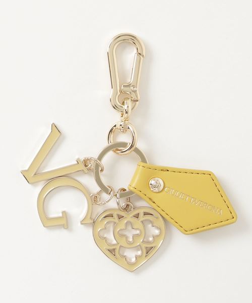 GIULIETTAVERONA(ジュリエッタヴェローナ)の「【GIULIETTAVERONA】 ジュリエッタヴェローナ LOGOキーホルダー(キーホルダー)」|ベージュ
