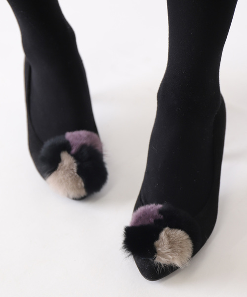 セール】ラビットファーパンプス（パンプス）｜artemis by DIANA